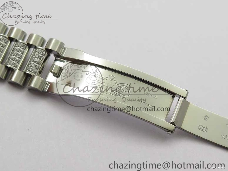 President Dial Crystal SS White Crystal Bracelet MOP on Best SS 128239 Edition Day-Date 36mm Marker A2836 BP 0117